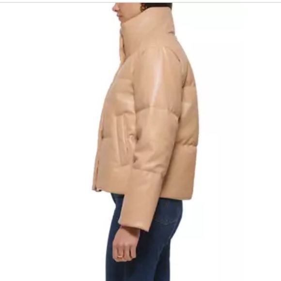 Levi’s Faux Leather Puffer Coat - Picture 3 of 5